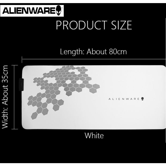 MousePad Gaming Alienware LED RGB USB Extra Large Original