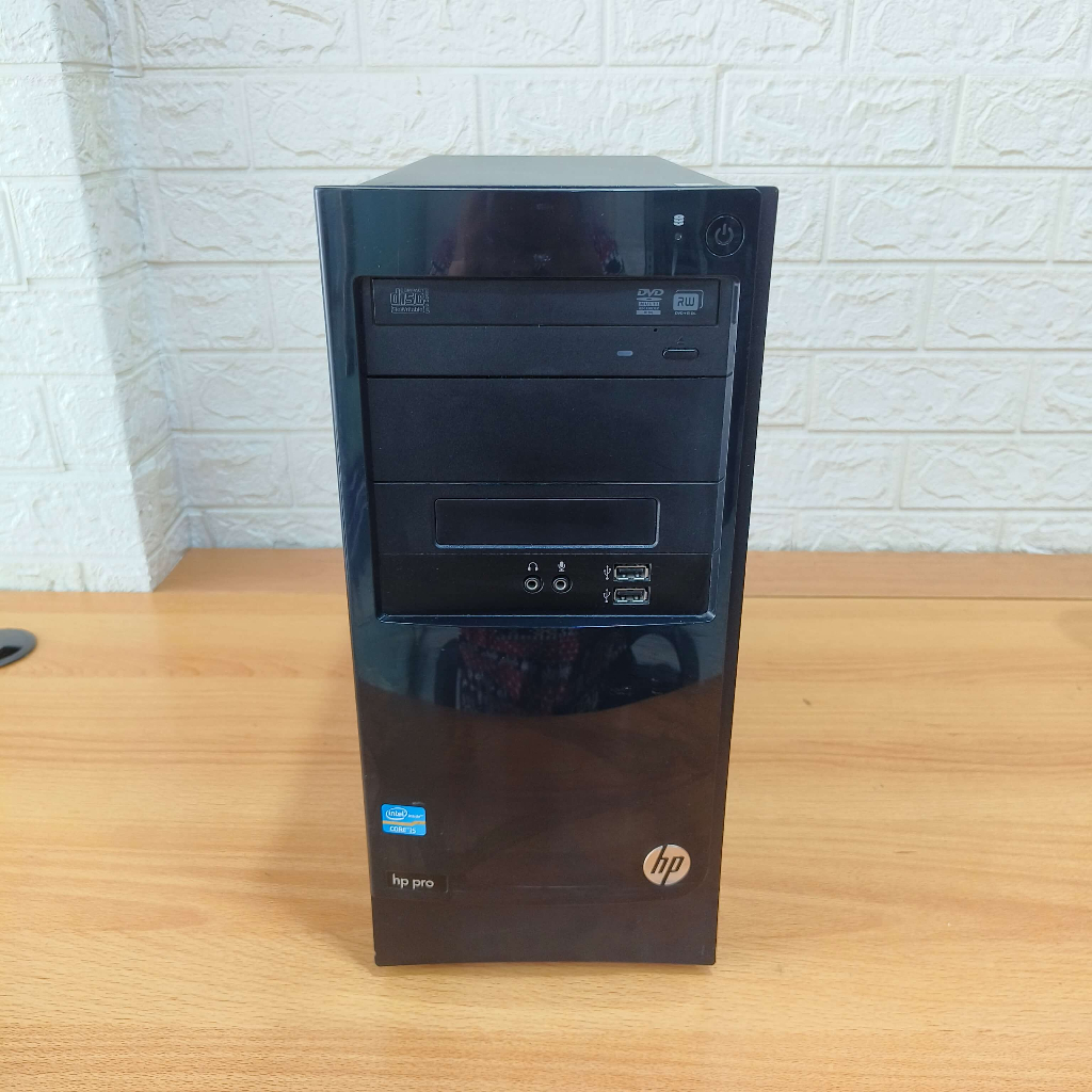 Komputer Fullset HP Core i5 Gen 3 RAM 4GB Siap Pakai Tower Build Up