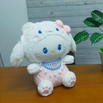 Boneka Hello Kitty Kostum Cinamorol Size 13&quot;/33cm/boneka karakter/boneka anak lucu/boneka kuromi