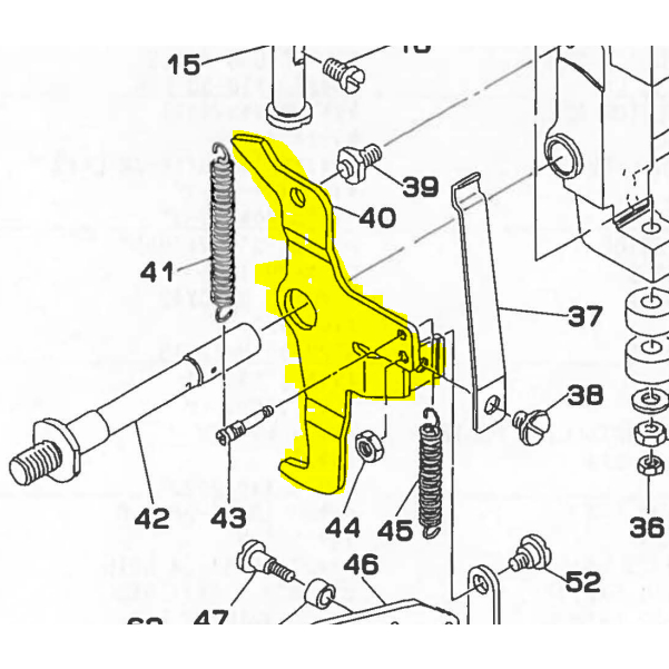 Driving Plate 135-20408 Original Taiwan Mesin Jahit Bartack YX-1850 / LK-1850