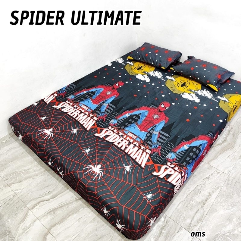 SPREI MURAH HOMEMADE KARAKTER SPIDERMAN dan TAYO
