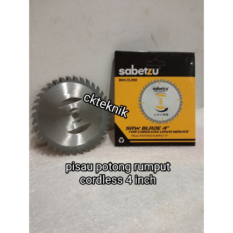 pisau potong rumput cordless baterai mata mesin potong rumput sabetzu 4 inch
