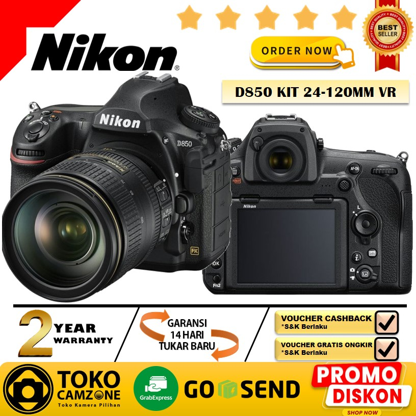 Nikon D850 Kit AF-S 24-120mm F/4G ED VR - GARANSI RESMI