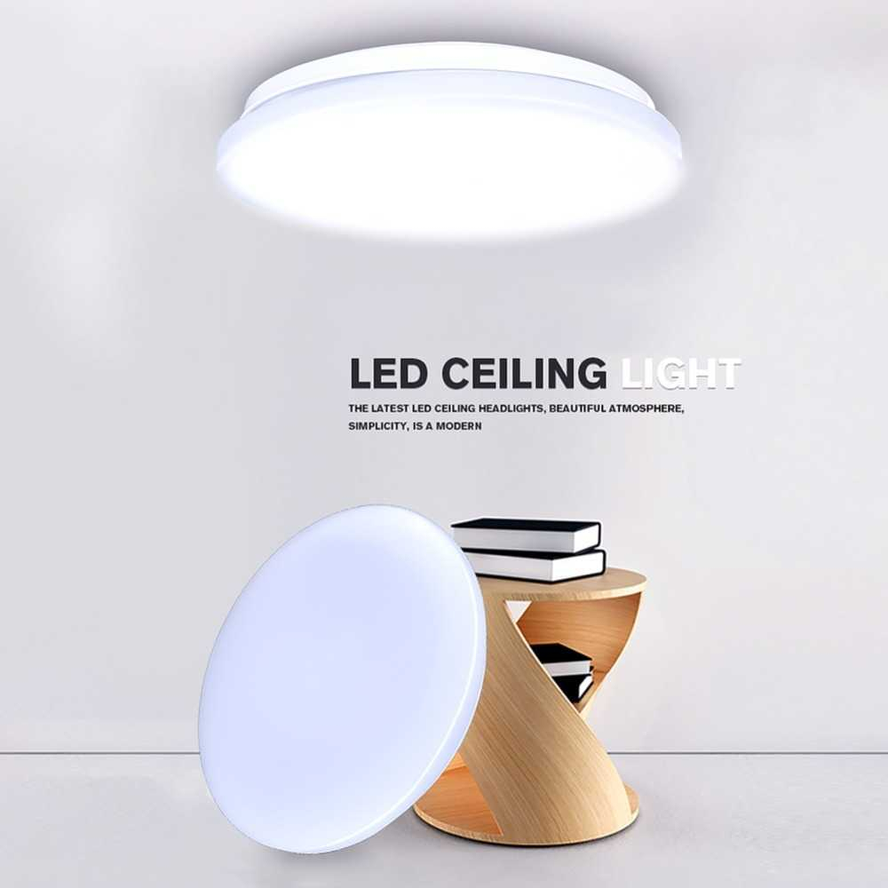 Lampu Plafon LED Stepless Dimming Lampu LED Hemat Energi Desain Minimalis Material Akrilik Cahaya Terang