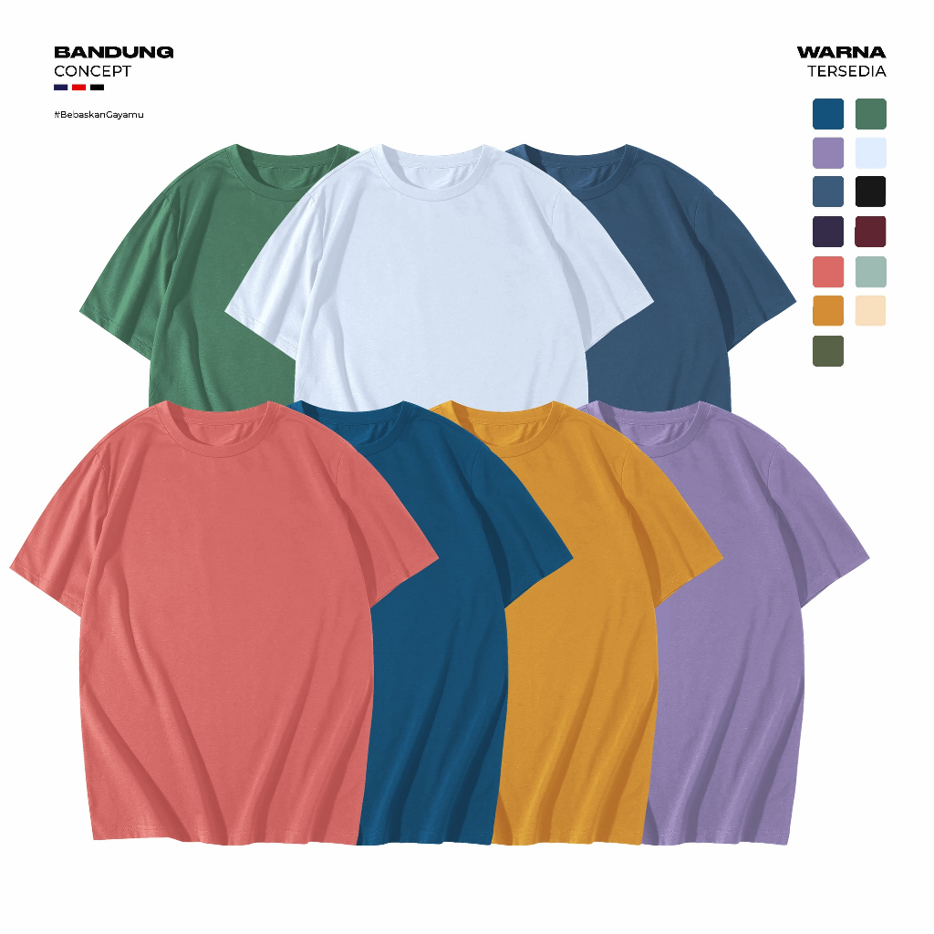 T-Shirt Polos Cotton Combed 30s Premiium