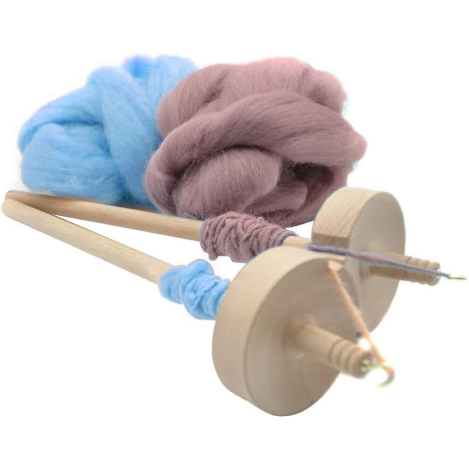 Alat Membuat Plintiran Benang Spindle Hand Carders Twist Spinning Wool Cord Line Yarn Handmade DIY