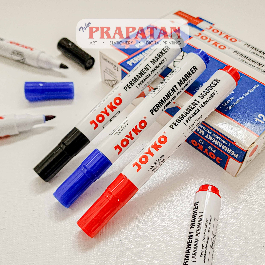 

Joyko Permanent Marker PM Round Tip | Spidol Permanen