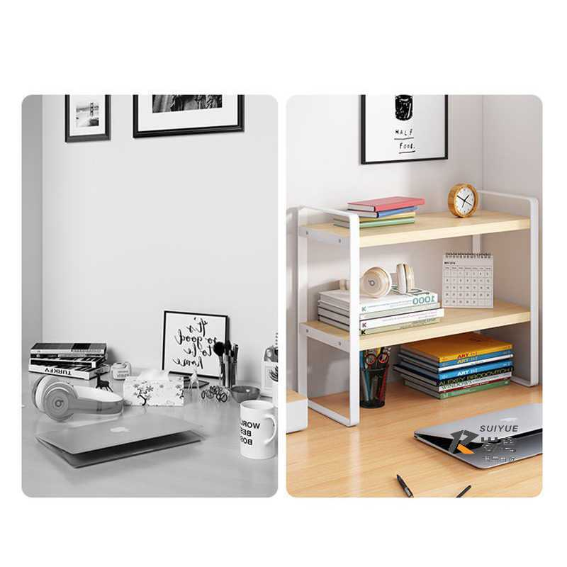 Rak Buku Rakit DIY Table Bookshelf Organizer Multi Layer AO30