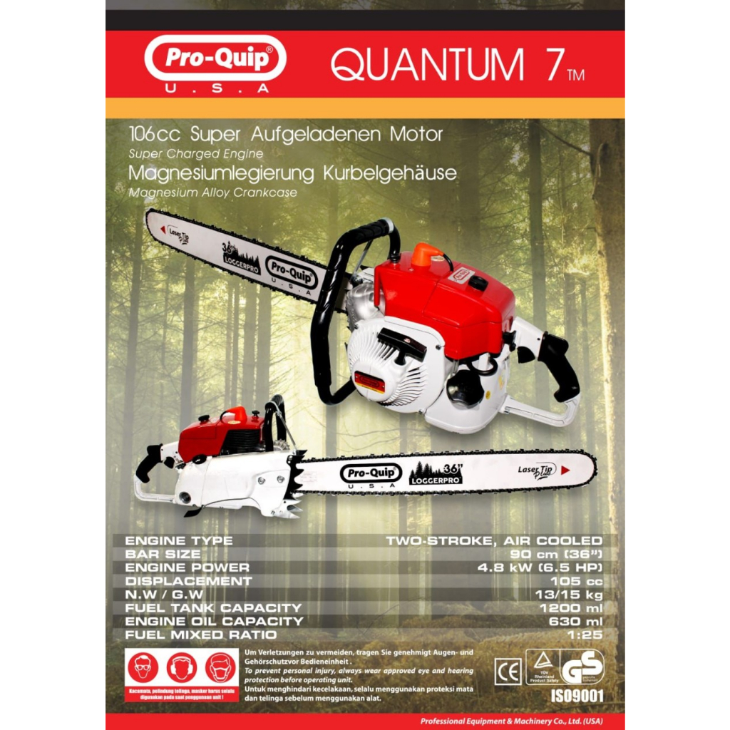 Chainsaw Potong Kayu Proquip 36 Inci TIPE Quantum 7