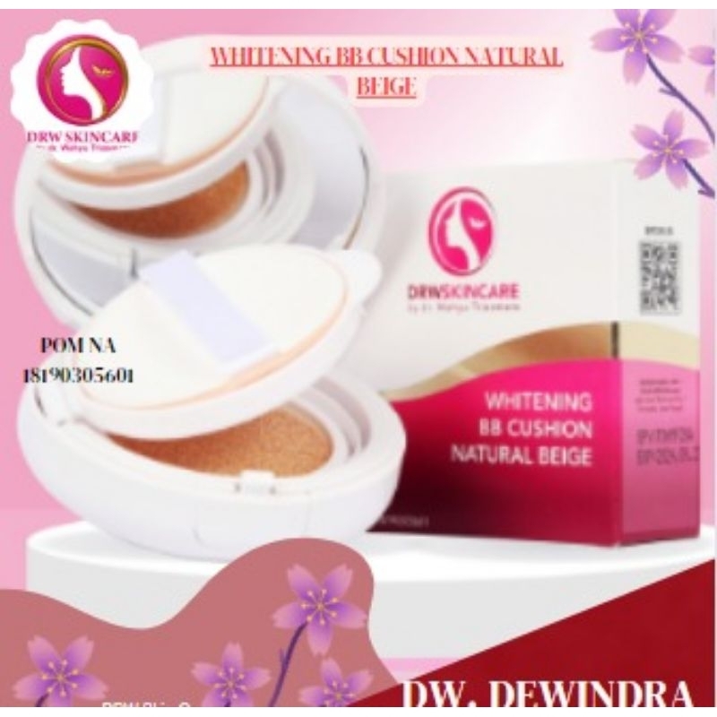 BEDAK DRW SKINCARE /WHITENING BB CUSHION NATURAL BEIGE/COMPACT POWDER NATURAL WHITENING