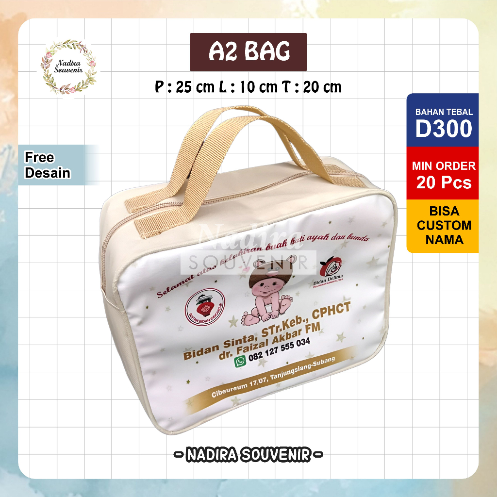 Tas Bidan/Tas Persalinan Bidan/Goodie Bag Persalinan/Tas Souvenir Bidan/Tas Partus Persalinan