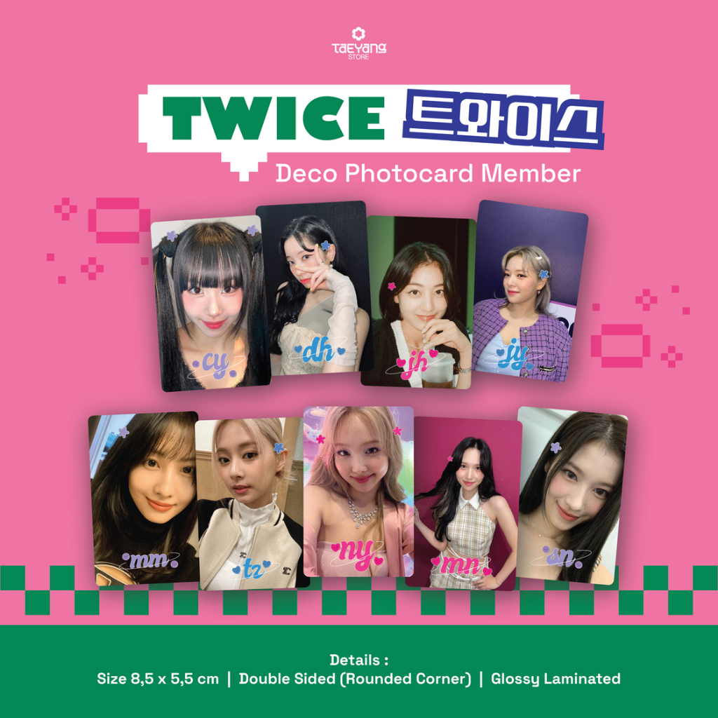TWICE Deco Photocard Member