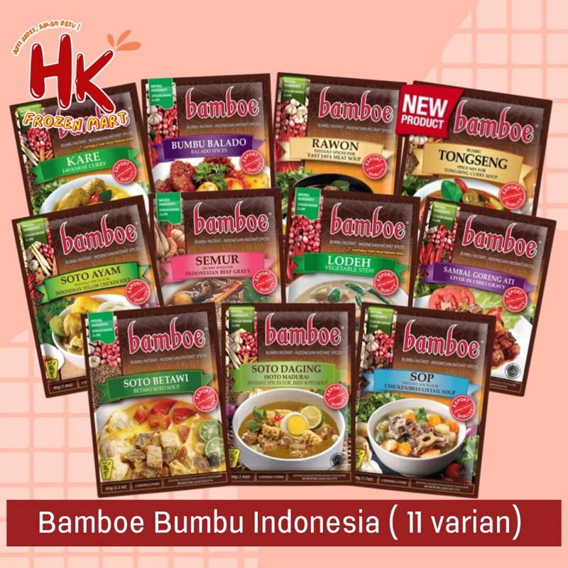 

Bamboe Rendang Balado Rawon Tongseng Semur Goreng Hati Sop Soto Betawi Ayam Daging HK FROZEN MART