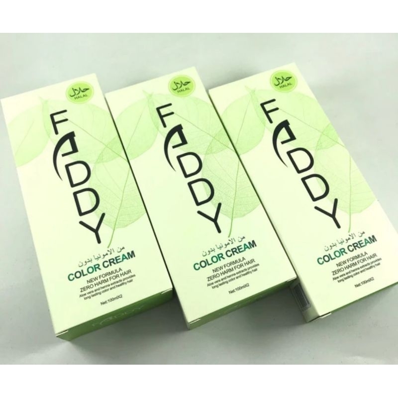 Faddy Hair Color Cream - Faddy pewarna rambut - Cat Rambut Faddy