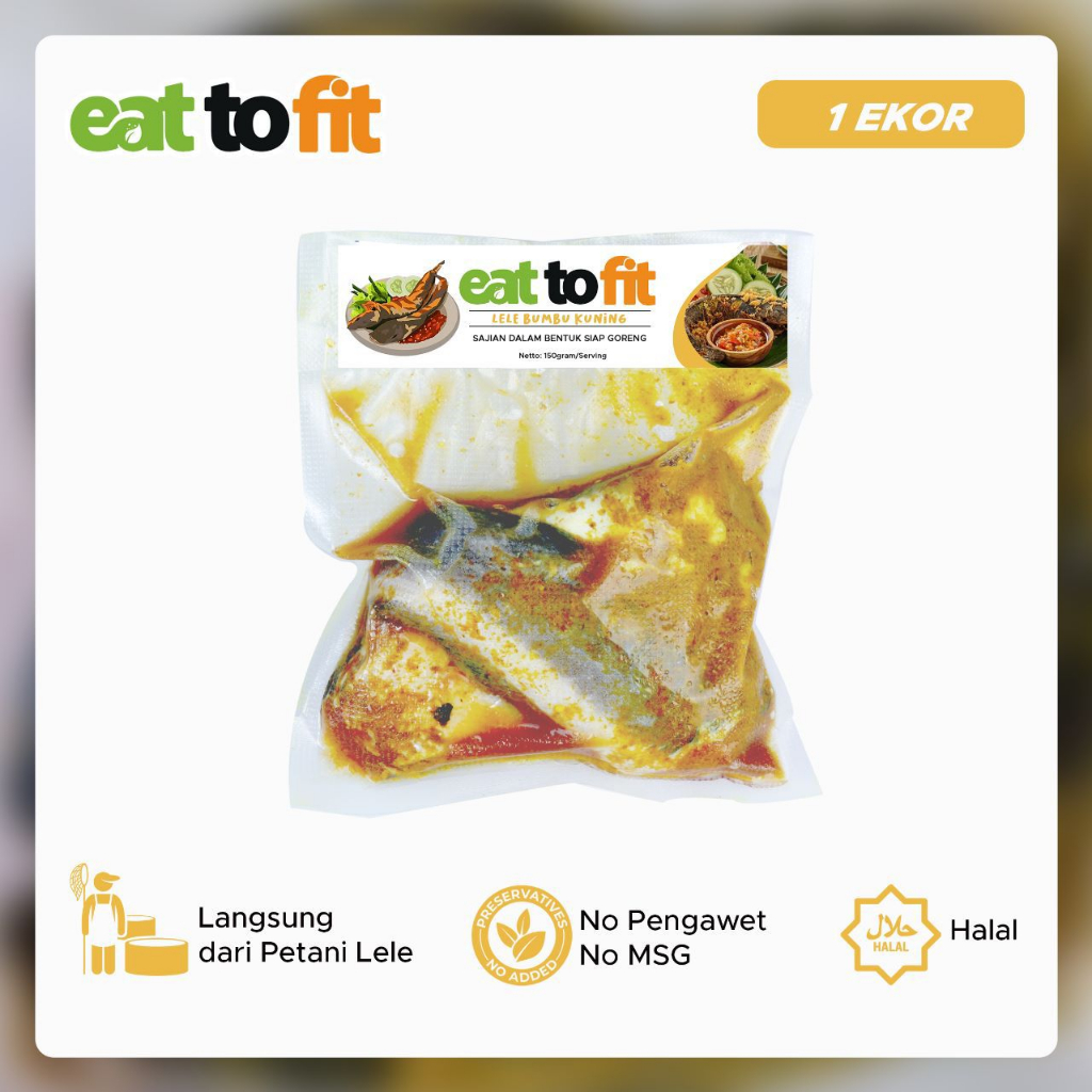 Frozen Food Makanan Sehat Ikan Lele Bumbu Kuning Eat To Fit - 150gr