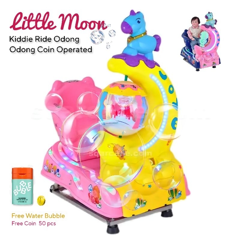 Little Moon Bubble Kiddie Ride Odong Odong koin NEW Impor sistem koin