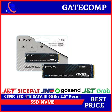 PNY CS900 SSD 4TB SATA III 6GB/s 2.5&quot; Resmi | SSD 4TB