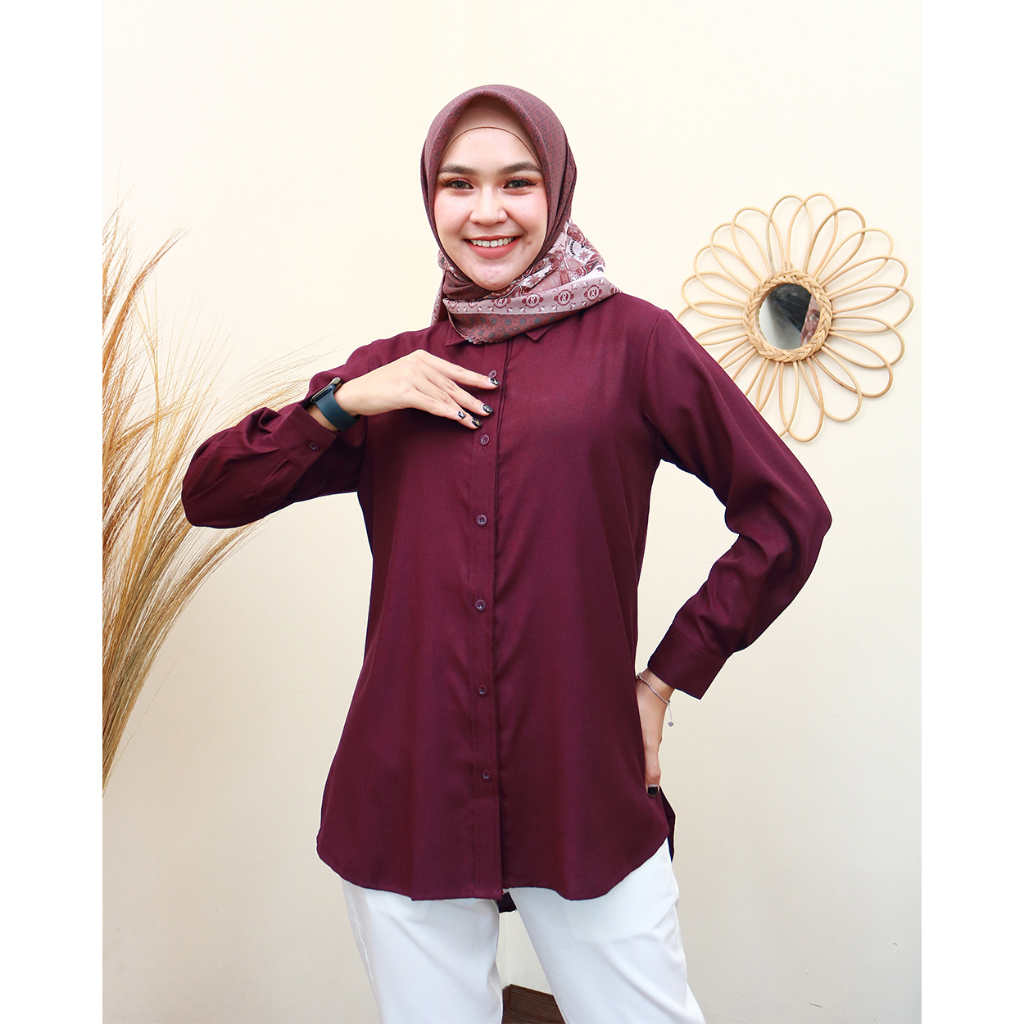 SISKA Shirt - Kemeja Kerja Wanita Terbaru by Hijab Mamah icis