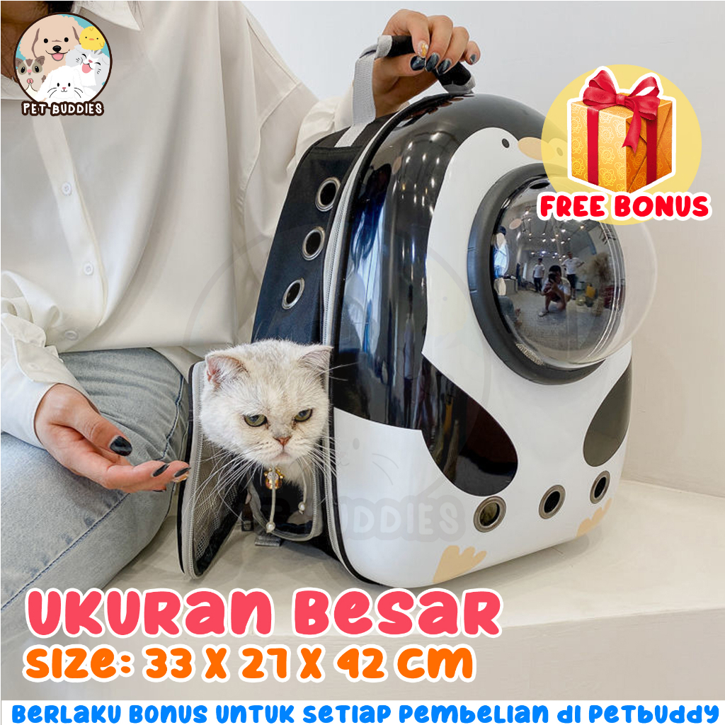 Tas Astronot Kucing Ransel Travel Bag Pet Carrier Kucing/Anjing