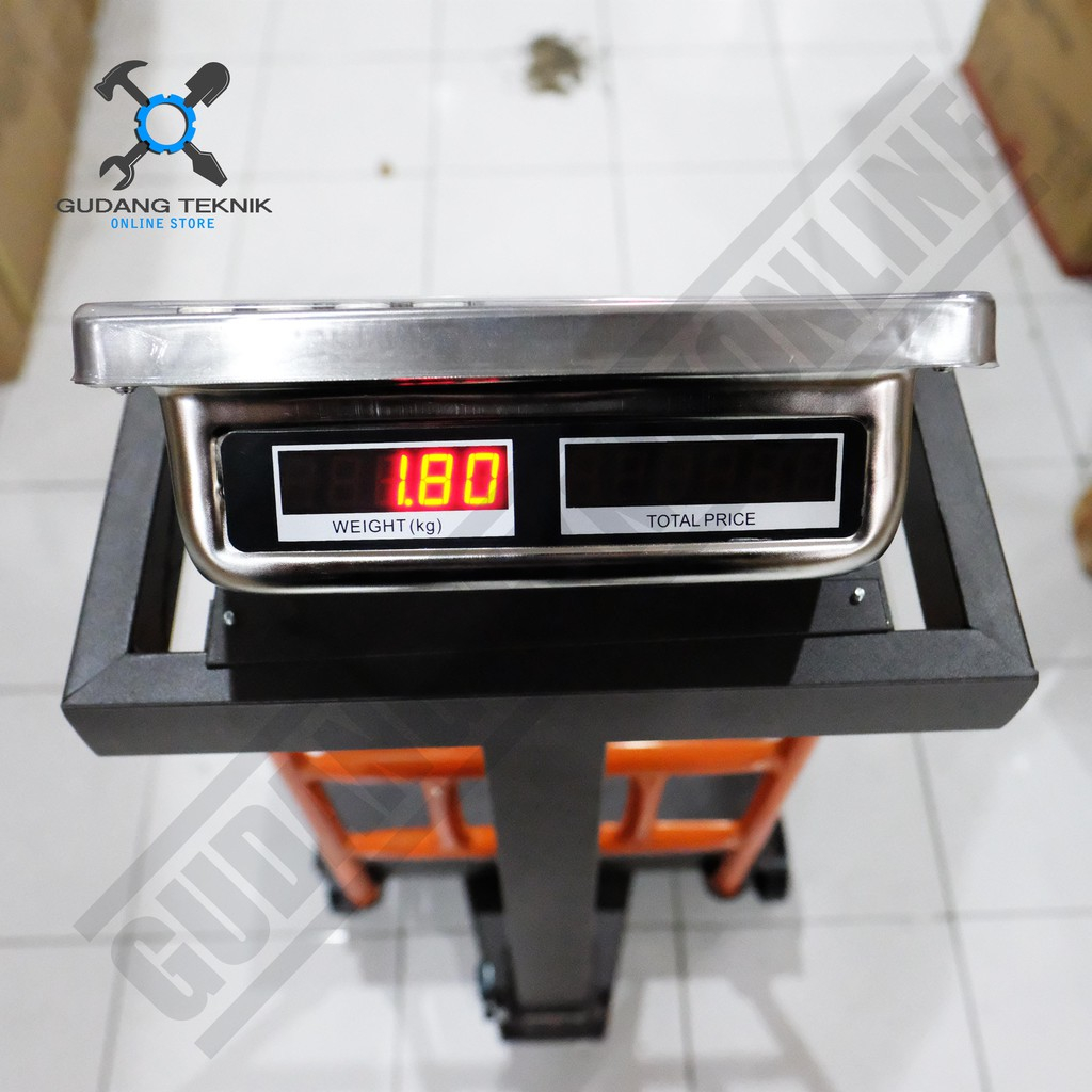 Timbangan Duduk Digital 300 Kg TD300 WESCO / Digital Scale Double Display Timbangan Charger BATERAI 300Kg TD 300 WESCO