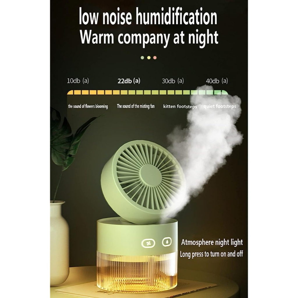 K21 Kipas Angin USB Humidifier K21 Kipas Air Cooler AC Mini portable - Kenji Shop