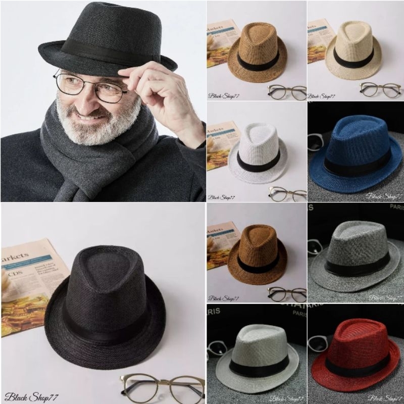 Topi Fedora Pria/Wanita