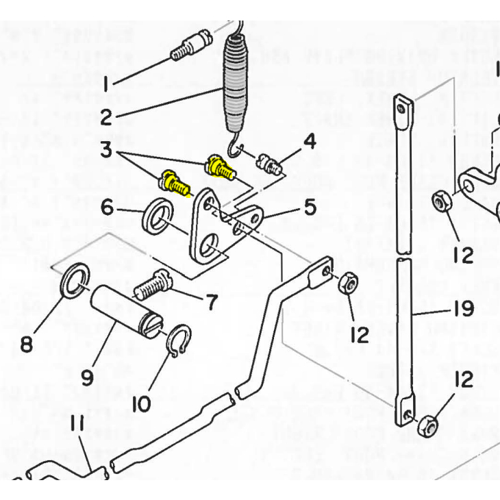 Hinge Screw SD-0650305-TP Mesin Jahit Bartack YX-1850 / LK-1850