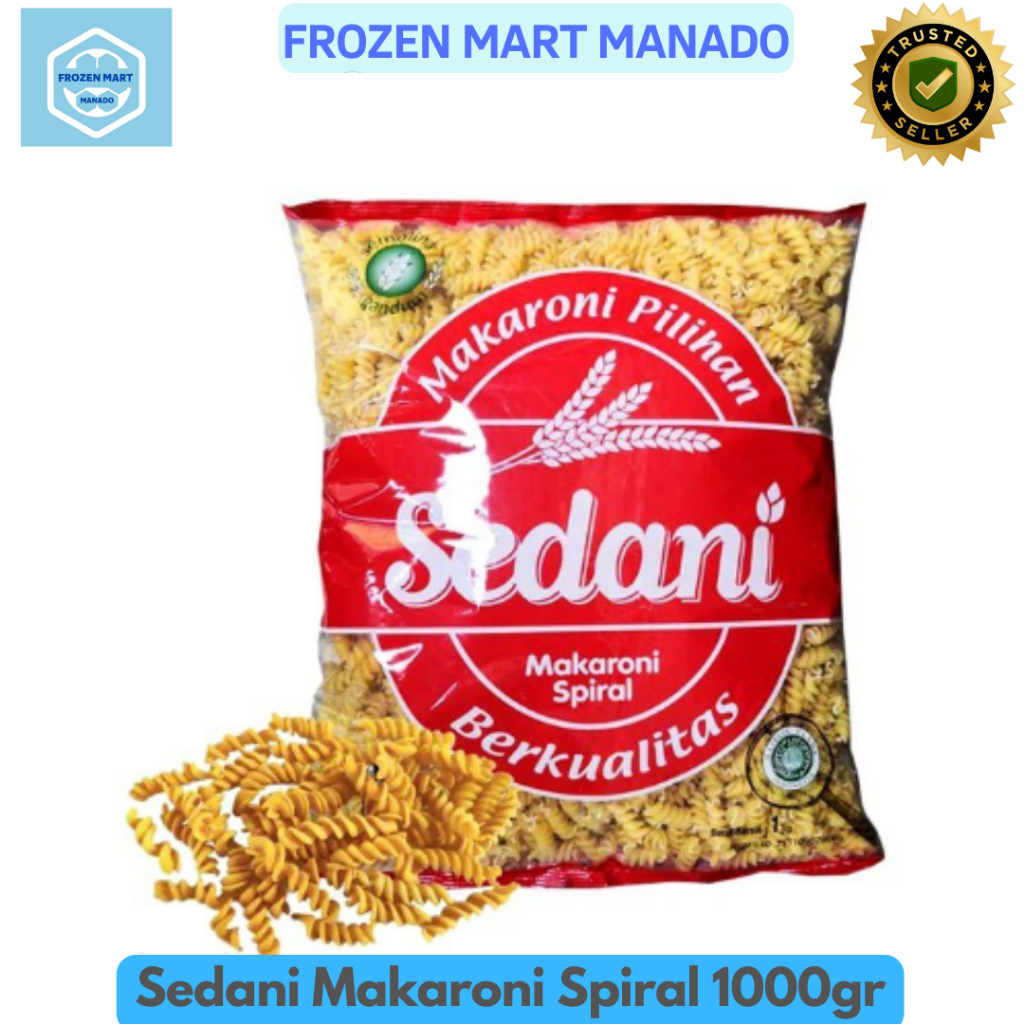 

Sedani Makaroni Spiral 1000gr - Frozen Mart Manado (Frozen Food Manado)