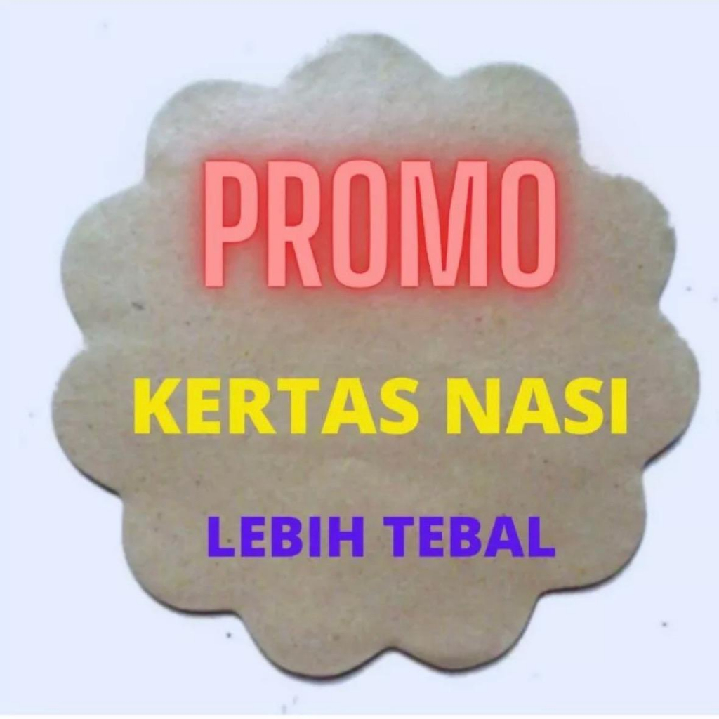 Kertas Nasi Bunga Isi 250 Merah Lembar Piring Nasi Alas Nasi Bunga Piring Rotan atau Piring Lidi