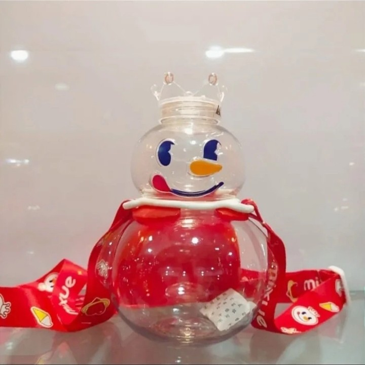 Botol Minum Karakter Botol Mixue 700ML Snow King Bottle Viral Tumbler Mixue Wang 700ML Botol Viral M
