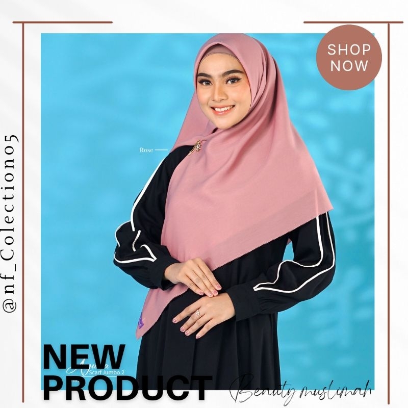 TERMURAH  Ayura scraft jumbo 2 BY ARRAFI || Hijab segiempat jumbo terbaru Arrafi || hijab jilbab ker