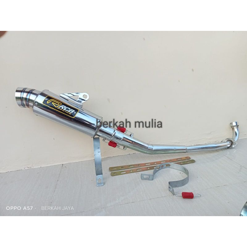 KNALPOT RACING RCB UNTUK SEMUA MOTOR ALL BEBEK JUPITER Z VEGA R NEW SUPRA SMASH