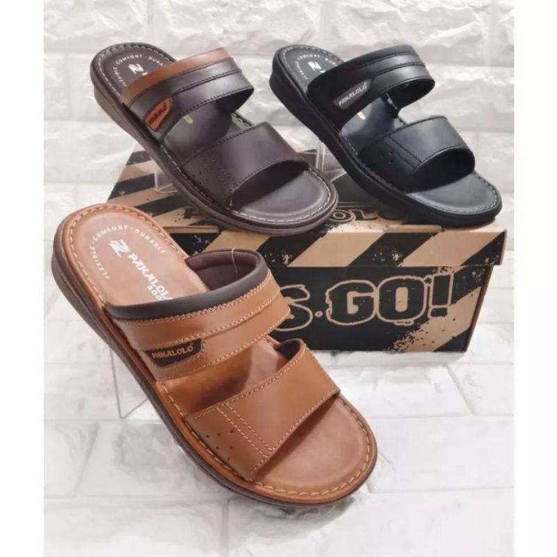 SANDAL KULIT PAKALOLO 1113 sendal pria  ORIGINAL 100%