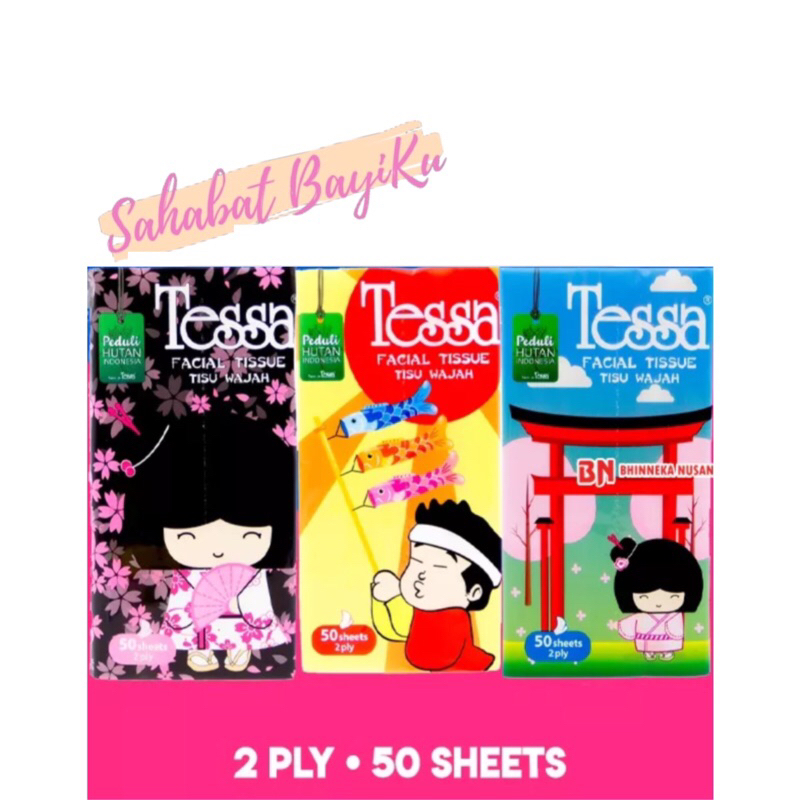 Tessa Travel Pack Tissue 50 Sheets