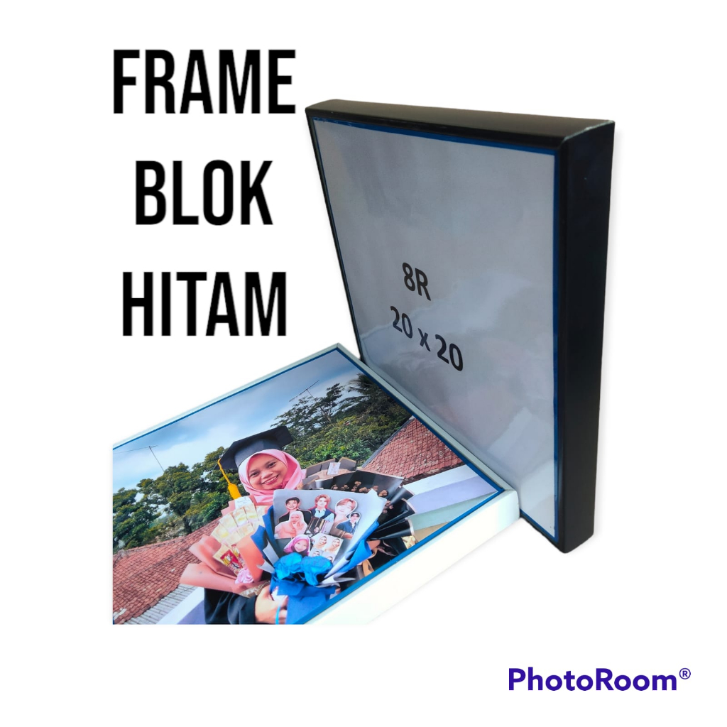 cetak foto FRAMEBLOK ukuran 20x25 10R/cetak foto plus bingkai