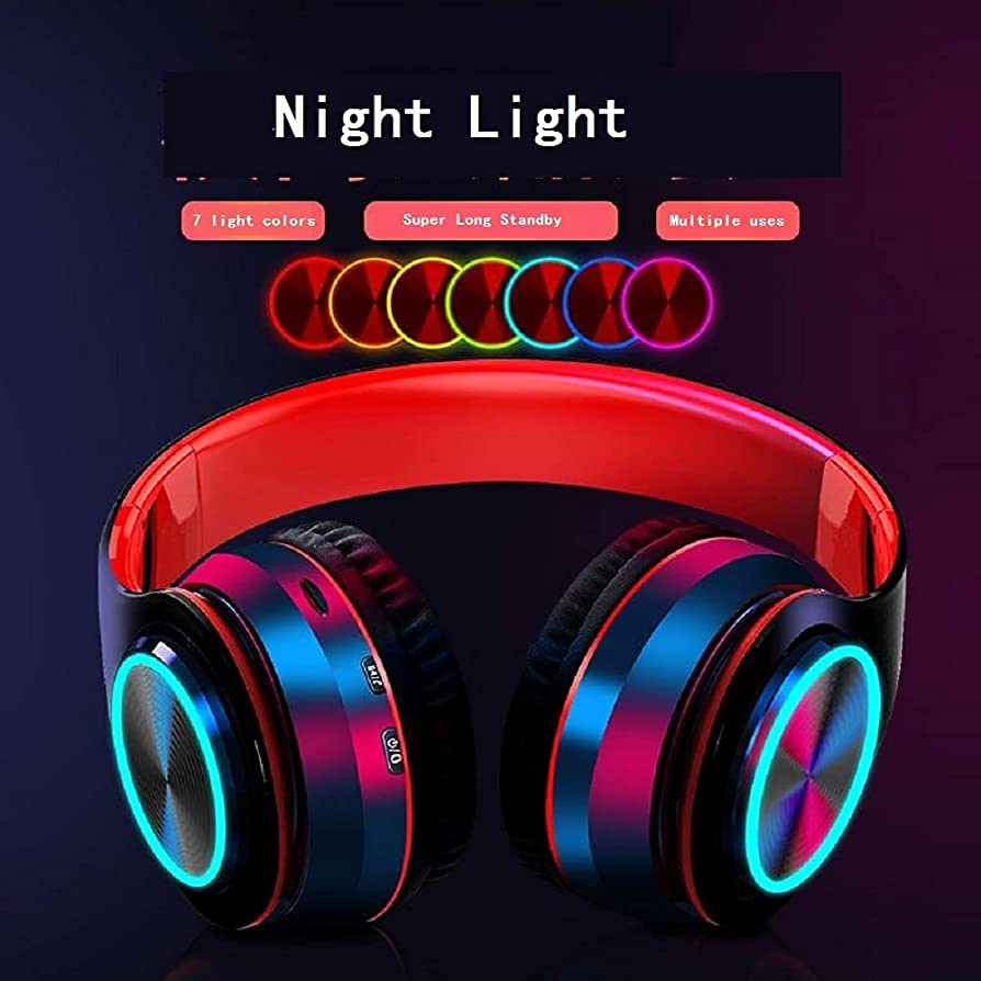 Headphone Bluetooth RGB LED B39 Foldable Headset Beat Studio Gaming