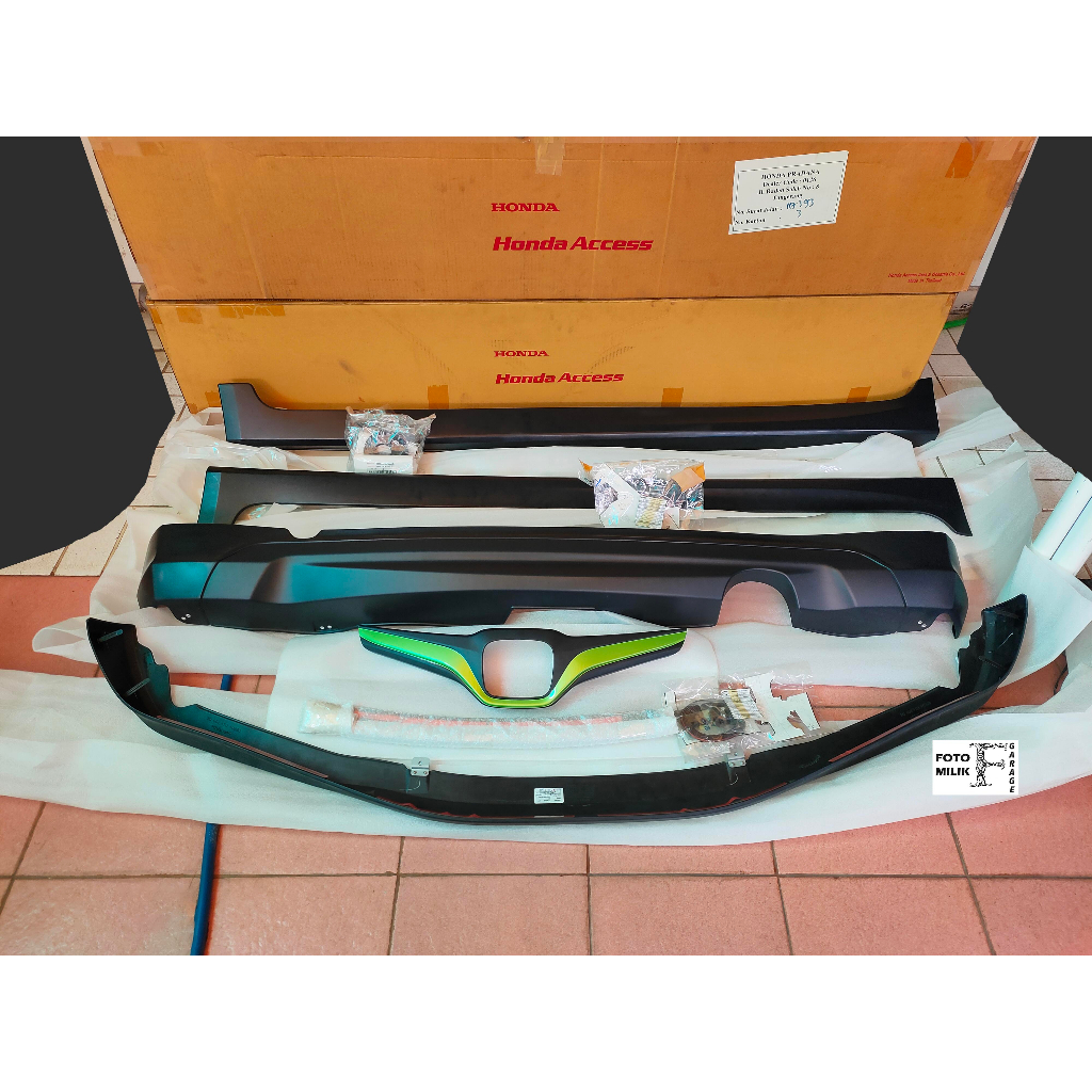 NOS Set Bodykit Original Modulo Honda Access Brio Old Lama Lips Grill Side Skirt