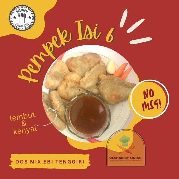 

PEMPEK DOS MIX PREMIUN /PEMPEK premium/Pempek isi 2 kapal selam 4 lenjer, cuko