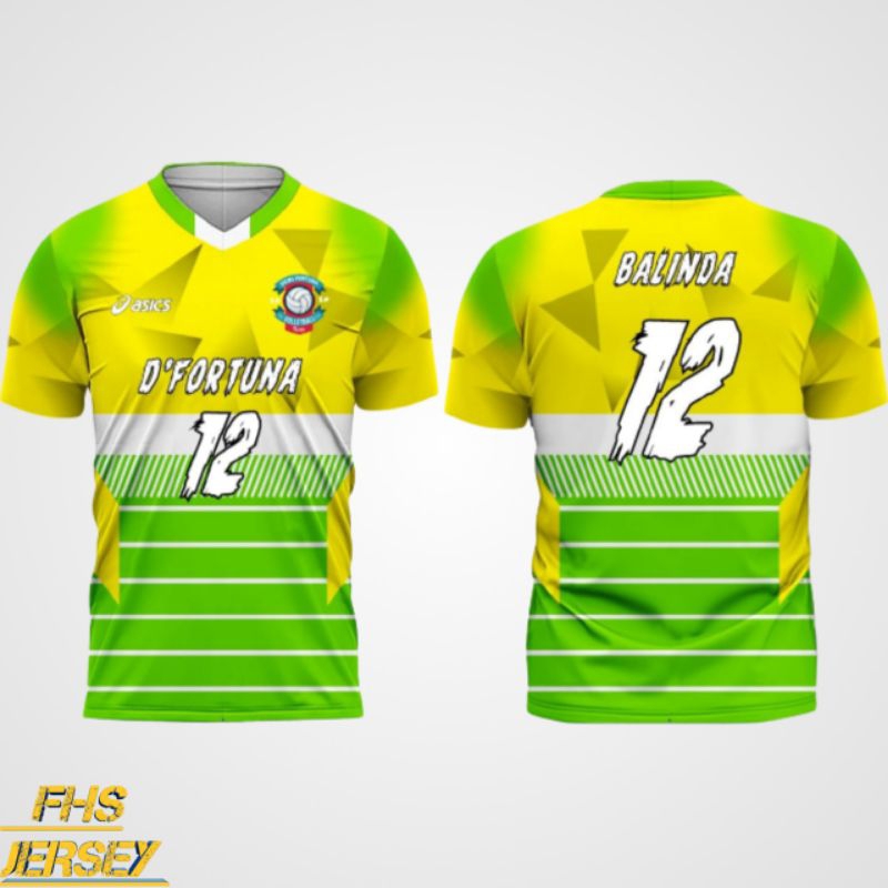 Kaos Jersey voli fullprinting voli printing pria wanita