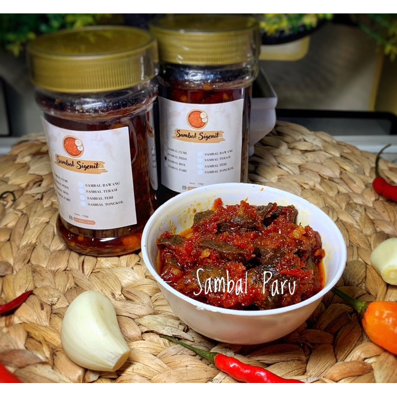 

Sambal sigenit - sambal cumi/paru/peda/teri dll