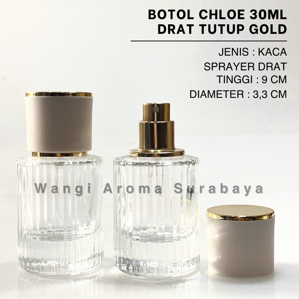 Botol Parfum Chloe 30ML White Gold - Botol Chloe - Botol Parfum 30ML