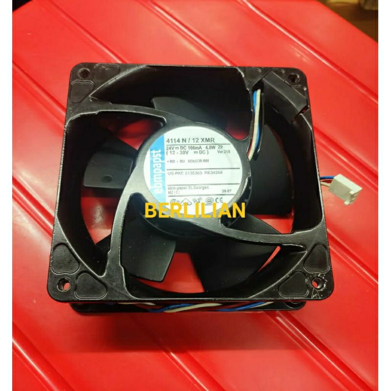 Fan DC 24V (12-30v) ukuran 12CM Ball Bearing merek BMPAPSET  Kualitas Bagus