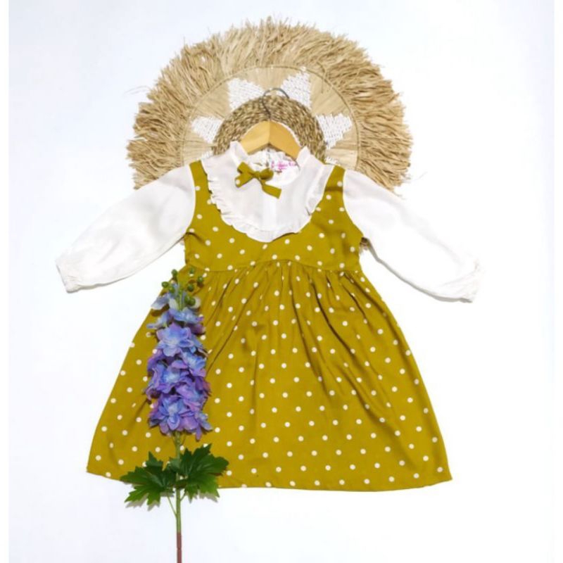 GAMIS ANAK BEATRICE POLKADOT VIRAL