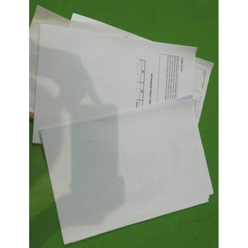 

kertas bekas kosong 1 sisi