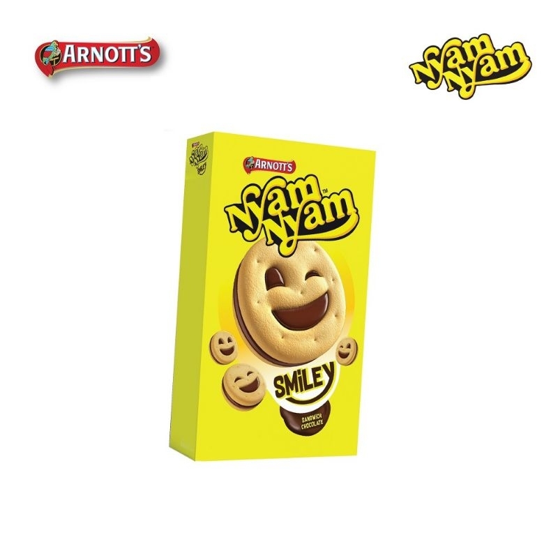 

Nyam Nyam Smiley Sandwich Chocolate 45gr - Biskuit Chocolate