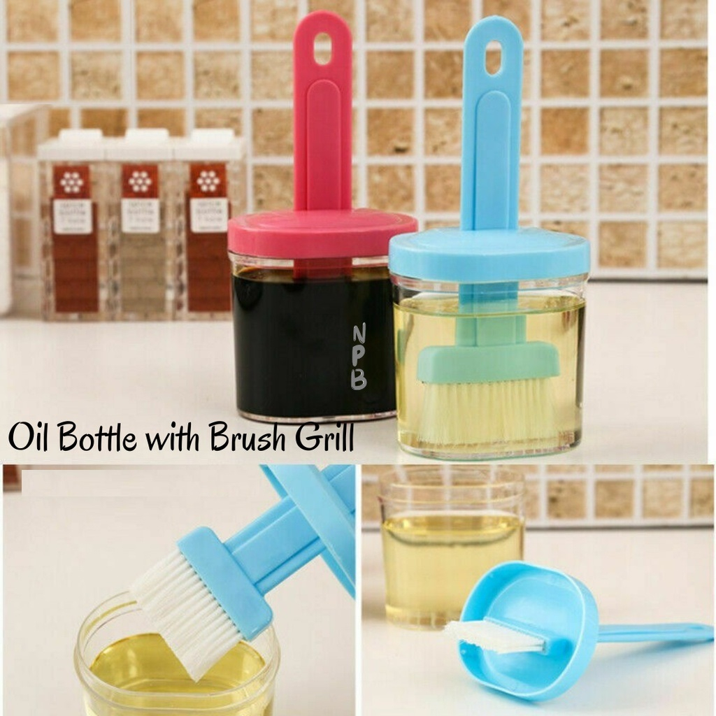 [DEASHOP] BOTOL KUAS TEMPAT MINYAK / TEMPAT PENYIMPANAN PENGOLES SAOS MADU KECAP MENTEGA BBQ SERBAGUNA / OIL CONTAINER WITH BRUSH