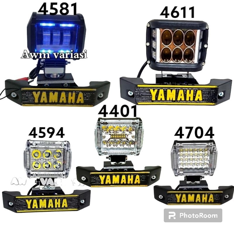 paket super ganteng rx king style lampu 6 led jumbo ad yg 3 mode plus breket kumis yamaha