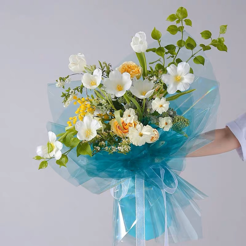 

SUPPLYFLORIST - (5 LEMBAR) KERTAS BUNGA KILAT CORAK HOLOGRAM CELLOPHANE KERTAS BUNGA BUKET FLOWER WRAPPING