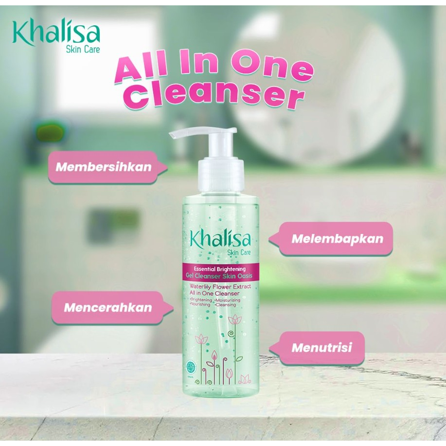 [BPOM] Khalisa Essential Brightening Gel Cleanser Skin Oasis 135gr / Khalisa Cleanser / Kalisa / Facial Wash / Face Wash / MY MOM