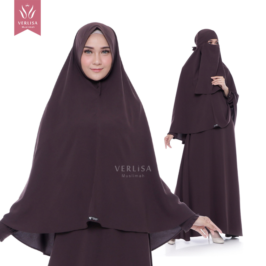 GAMIS SYARI POLOS AYLA BROWN | VerlisaMuslimah